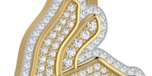 Hand Sign Hip-Hop Diamond Pendant