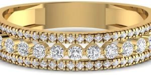 0.7CT Wedding Wear Exquisite Diamond Wedding Band Ring