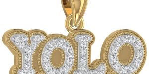 'yolo' Personalized Designer Hip-Hop Diamond Pendant