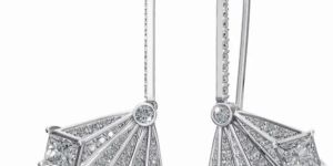 Women Luxury Statement Fan-Shaped Earrings