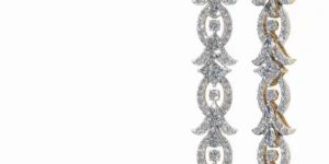 Women Sculptural Diamond Chain Earrings