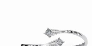 Women Twisted Diamond Duo Bracelet