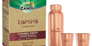 950ml zandu copper bottle tumblers set