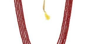 Red Crystal Beads Multi-Strand Necklace Set