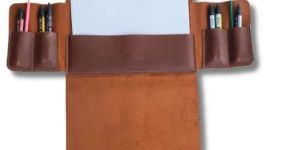 Leather Drawing Book Case
