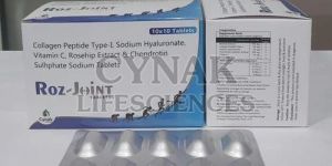 Roz Joint Collagen Peptide Type Sodium Hyaluronate Rosehip Chondroitin Vitamin C Tablets