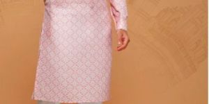 Mens Pastel Pink Cotton Kurta Set