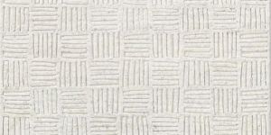 Wool Designer Cream Hand Knotted Rug