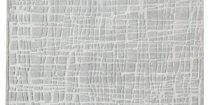 Woolen Grey Hand Knotted Floor Rug