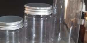 Transparent Pet Jar with Aluminum Cap