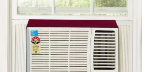 Waterproof and Dustproof Window AC Cover, Maroon