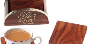 Wooden Cross Coaster