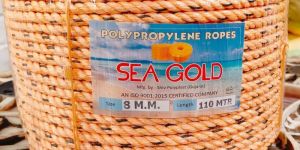 8mm Orange Polypropylene Rope