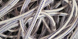 White Gop Polyester Dori