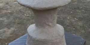 25 Inch Round Papier Mache Table Flower Vase