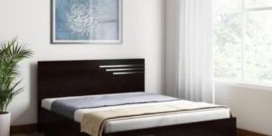 Rose Wood Colour Queen Size Cot Bed