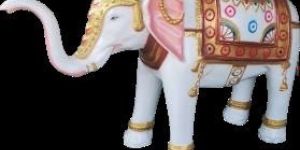 Decorative Fibre Big Elephant Statue