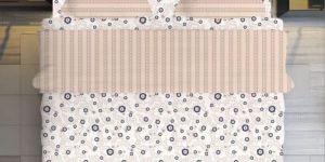 Polycotton Double Bed Sheet Set with Pillow Covers