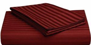 Polycotton Striped Hotel Bed Sheet