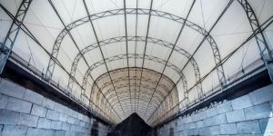 Tunnel Car Parking Tensile Structure