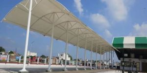 White PVC Car Parking Canopy