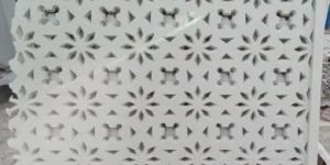 Rectangular White GRC Jali