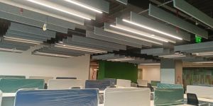 suspended acoustic baffle ceiling panels