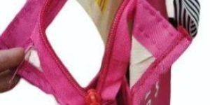 Printed Cotton Pink Tote Bag