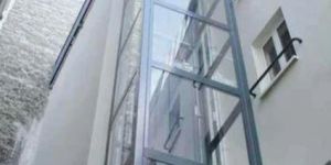 Mild Steel Outdoor Glass Elevator