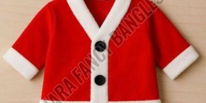 Red And White Cotton Santa Claus Dress