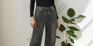Grey Women Denim Jeans