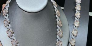Vvs Diamond Moissanite Heart Shape Necklace
