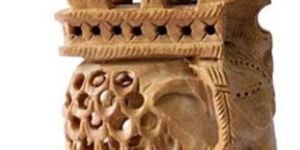 Wooden Jali Ambabari Elephant Statue