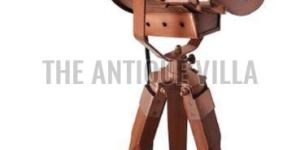 Wooden Tripod Searchlight Floor Lamp