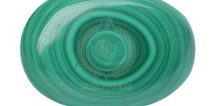 TGM 206 Green Oval Malachite Gemstone