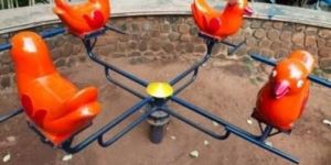 Plastic Animal Merry Go Round