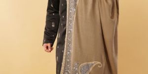 Mens Border Work Pashmina Shawl
