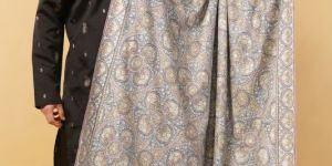 Mens Embroidered Pashmina Shawl
