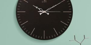 Shadow Black Royal Compass Chronometer Wall Clock