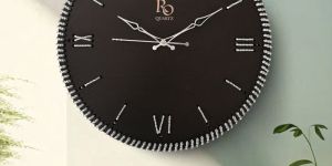 Silent Grand Mariner's Knot Clock with Silver Tarkashi Hand Woven Partial Roman Wall Clock