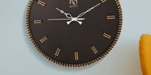 The Grand Black Shadow Dual-Line Jute Silent Mariner Wall Clock