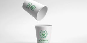 White Bio Compostable Paper Cup