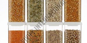 Transparent Plastic Air Tight Pulses Storage Box