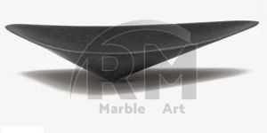 Wall Mounted Black Triangle Marble Wash Basin