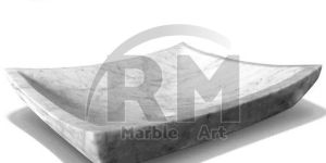 White Counter Top Designer Stone Washbasin, for Bathroom