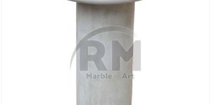 White Marble Round Side Table