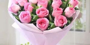 Light Pink Rose Flower Bouquet