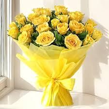 Yellow Rose Flower Bouquet