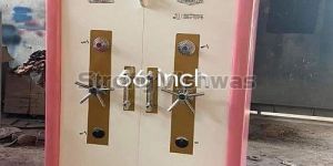 66 Inch Pink and White Heavy Steel Double Door Safety Locker