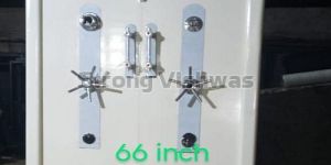 66 Inch White Double Door Heavy Steel Safety Locker